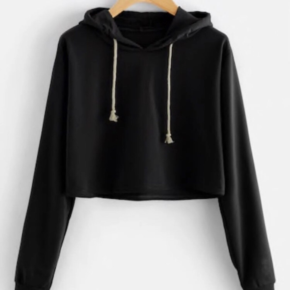 2 cropped hoodies and 5 cropped tees